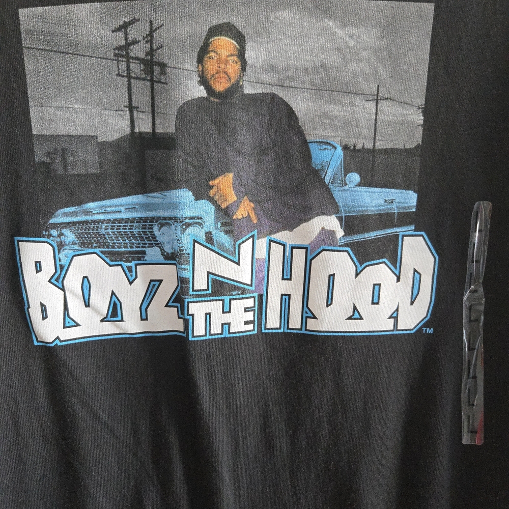 18. Black Graphic T-Shirt with Boyz N The Hood Design NWT